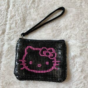 Vintage Sanrio Hello Kitty 2005 Mesh Coin Pouch Purse